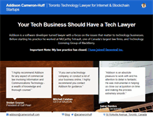 Tablet Screenshot of cameronhuff.com